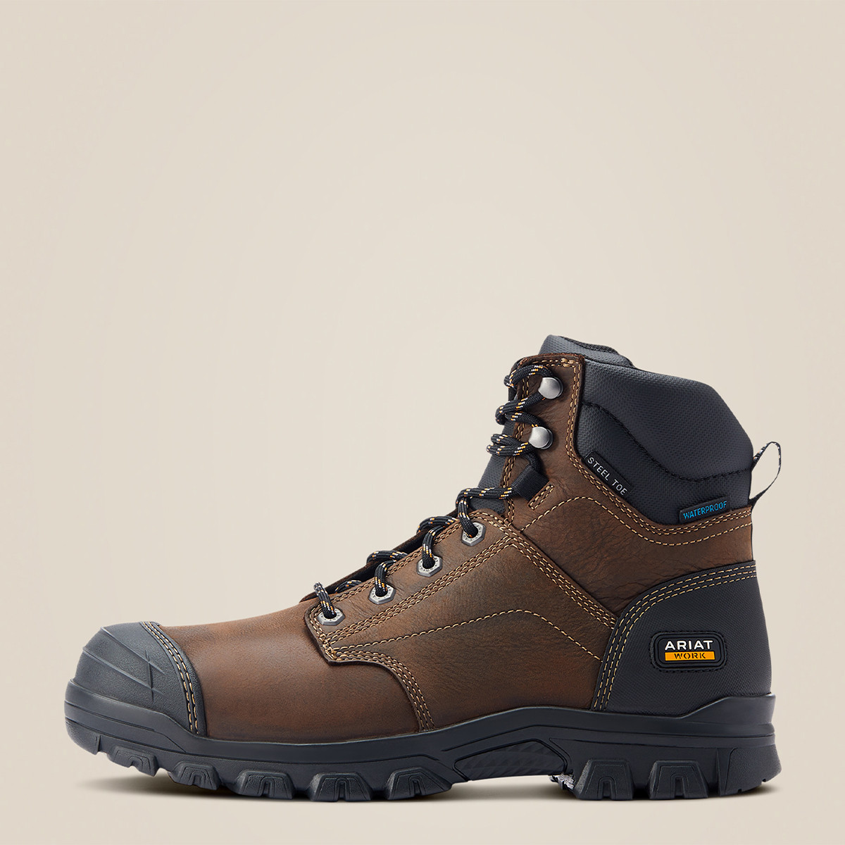 Boots Review Men's Ariat Treadfast Steel Toe Work Boots Shoe - Main Image