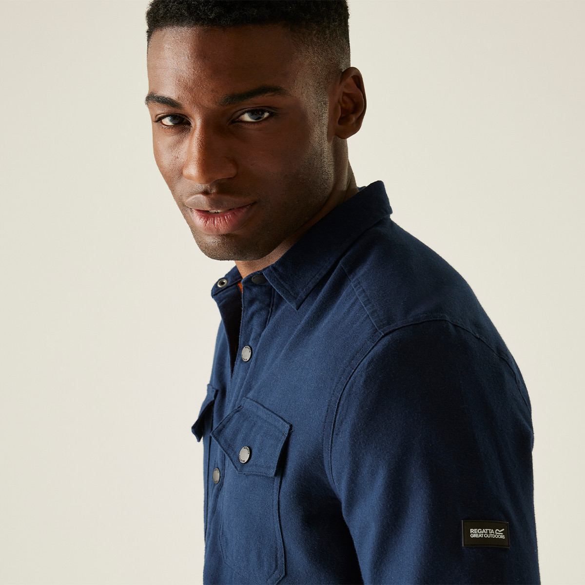 Regatta Men's Spennith Shacket - Navy/Glazed Ginger | Charlies
