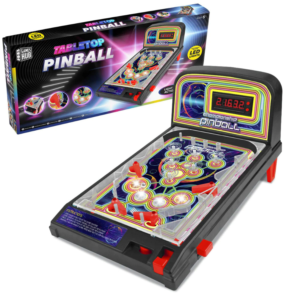 LED Tabletop Pinball Game | Charlies