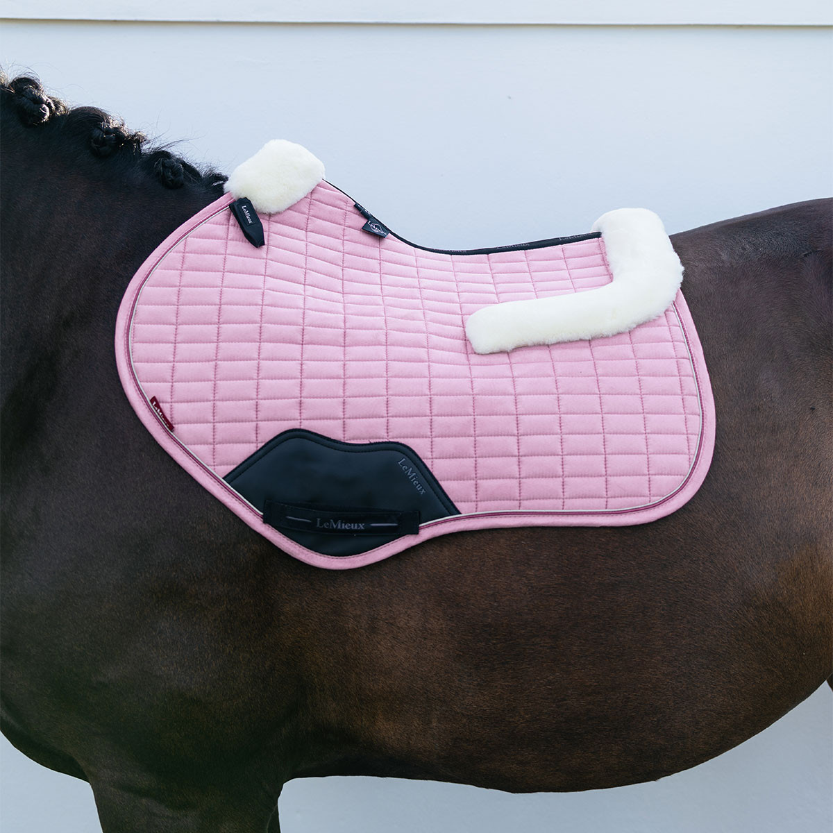 LeMieux Merino+ Suede Close Contact Square Saddle Pad - Fondant | Charlies