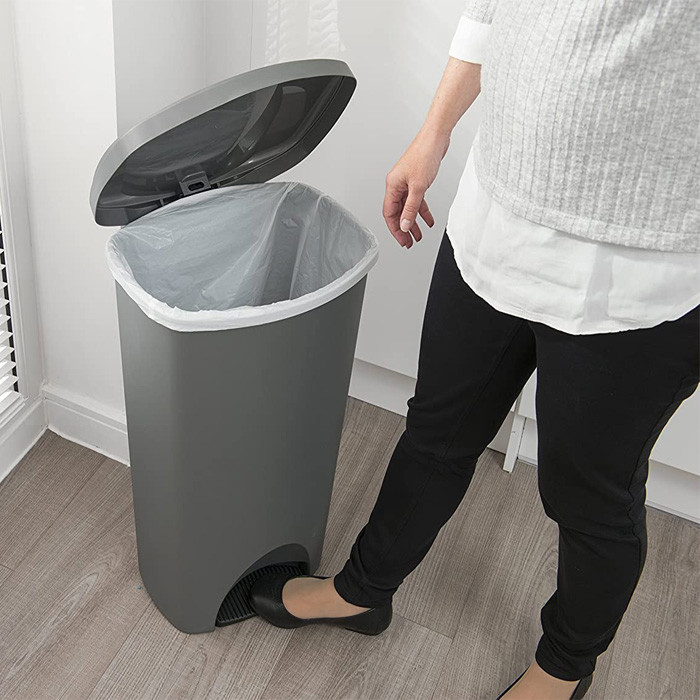 Addis 50 Litre Pedal Bin - Metallic Grey | Charlies