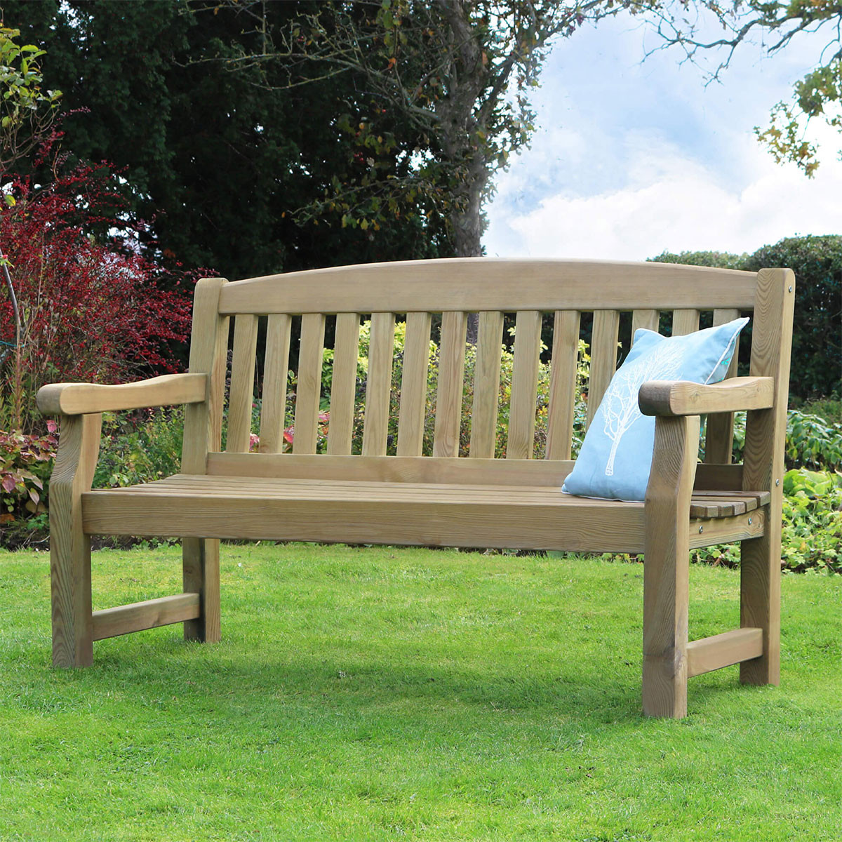 Zest Outdoor Living 3 Seater Emily Wooden Garden Bench - 5ft | Charlies
