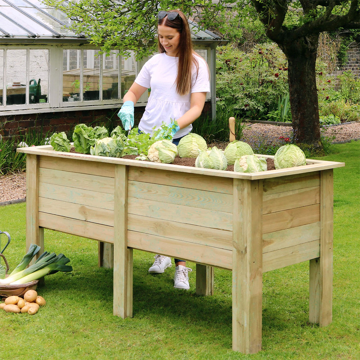 Zest Outdoor Living Wooden Deep Root Garden Planter - 1.8m | Charlies