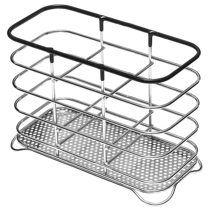 Addis Wire Cutlery Holder – Chrome Black | Kitchen Utility | Washing Up ...