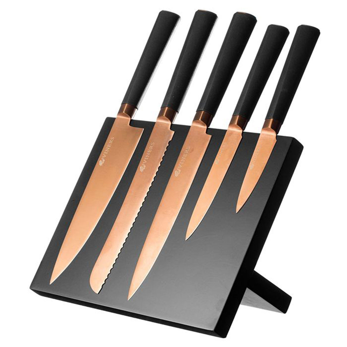 Viners Titan Piece Knife Block Set Copper - Main Image