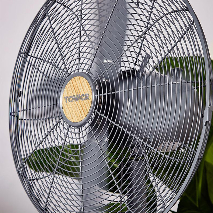 Tower Scandi Pedestal Fan 16in Grey Charlies