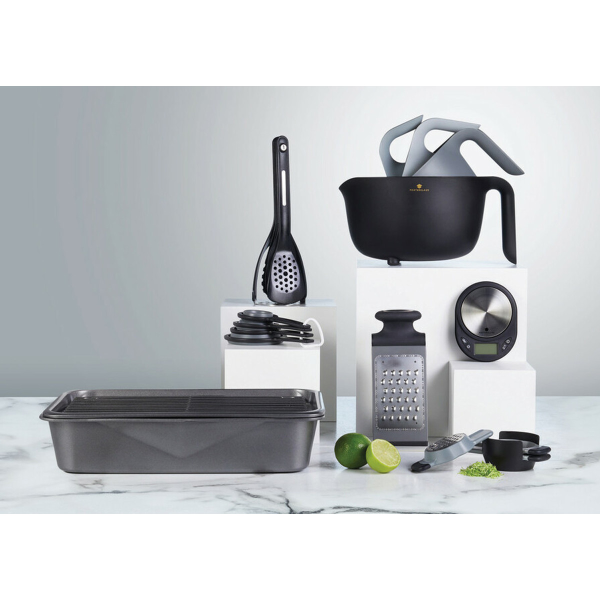 Quick Bake Stackable MasterClass Smart Space Seven-Piece Stacking Non-Stick Baking ...