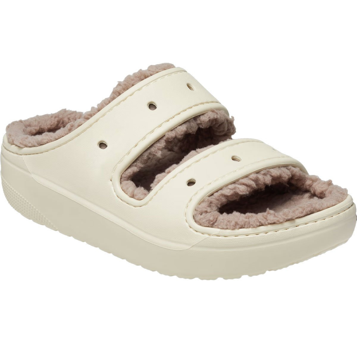 Crocs Unisex Classic Cozzzy Sandals Bone/Mushroom