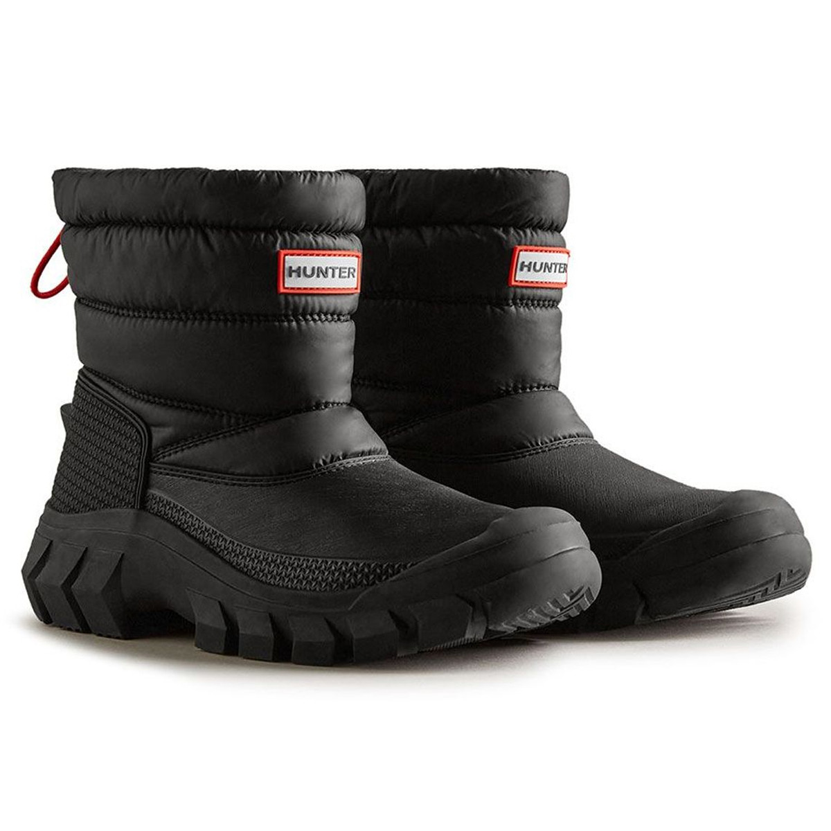 Hunter Women's Intrepid Short Snow Boots Black - Main Image