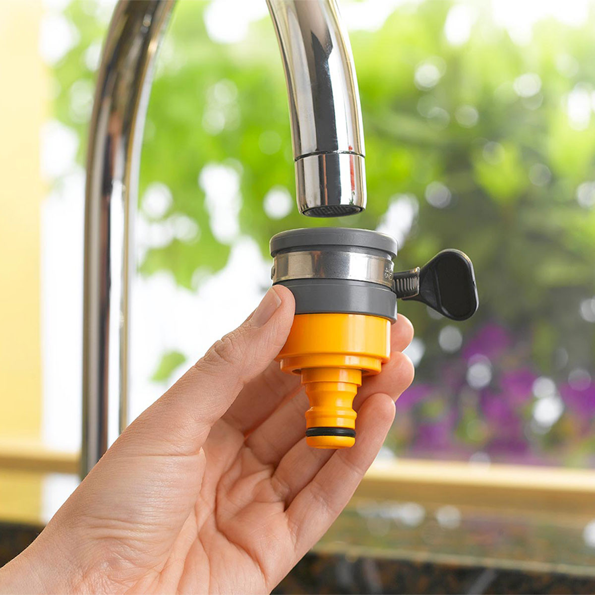 Hozelock 2177 Round Mixer Tap Connector - 20mm-24mm | Charlies