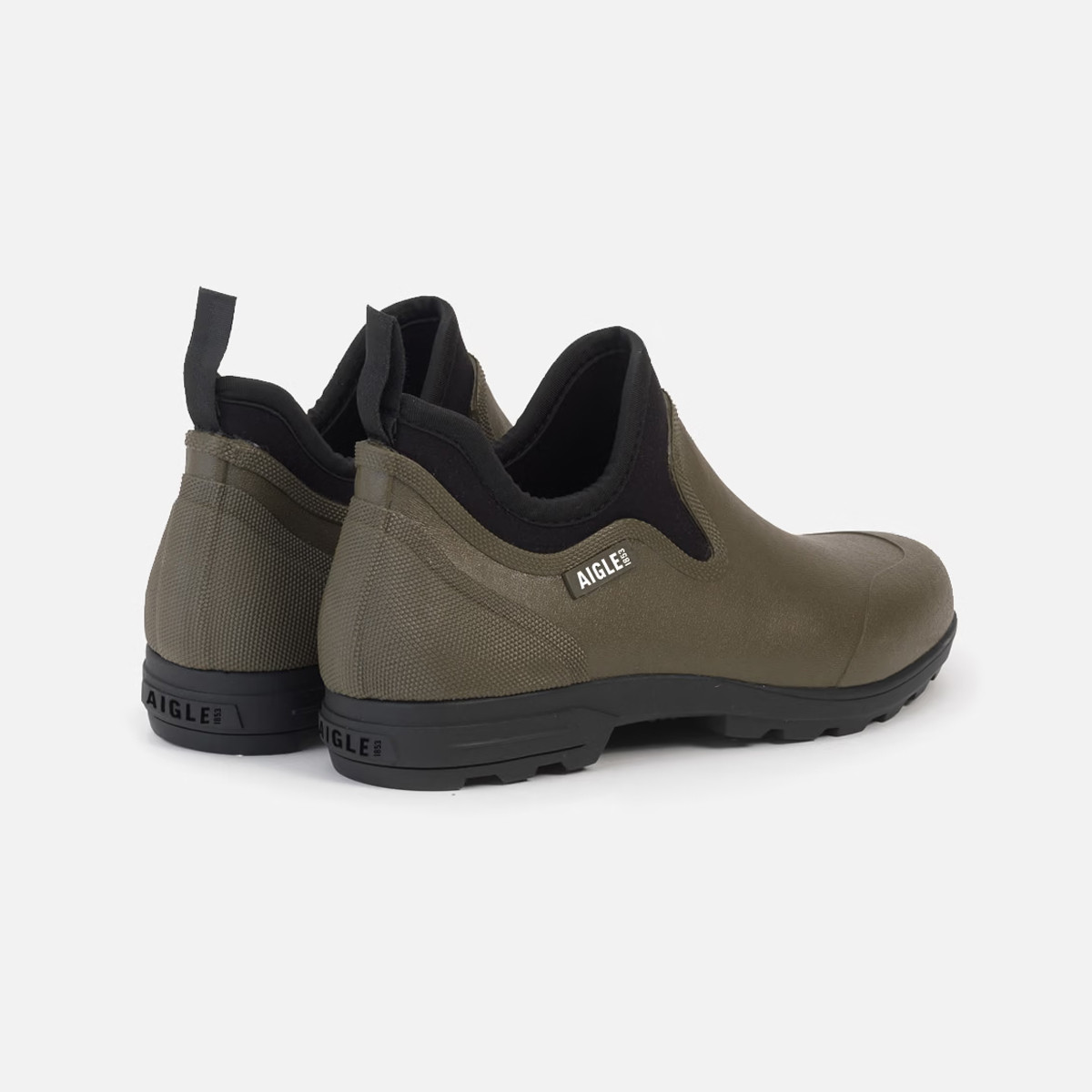 Aigle Lessfor Plus M2 Ankle Rubber Clog - Khaki | Charlies
