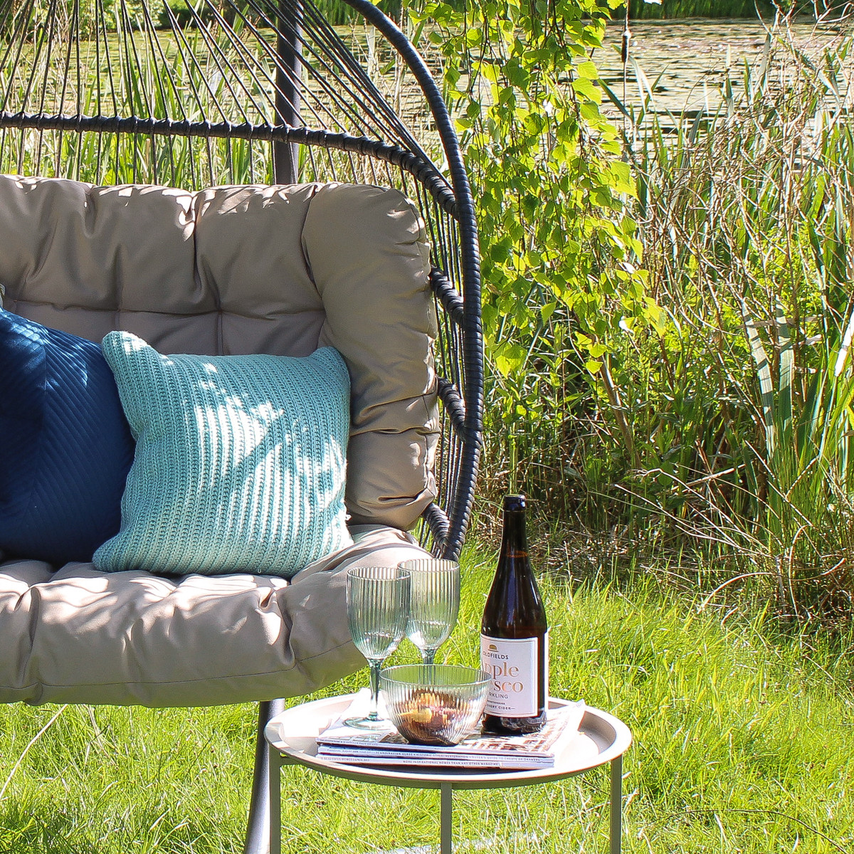 lg outdoor oslo double egg chair