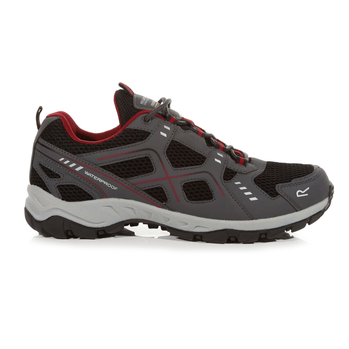 Regatta Men's Vendeavour Walking Shoes Granite/Rio Red Charlies