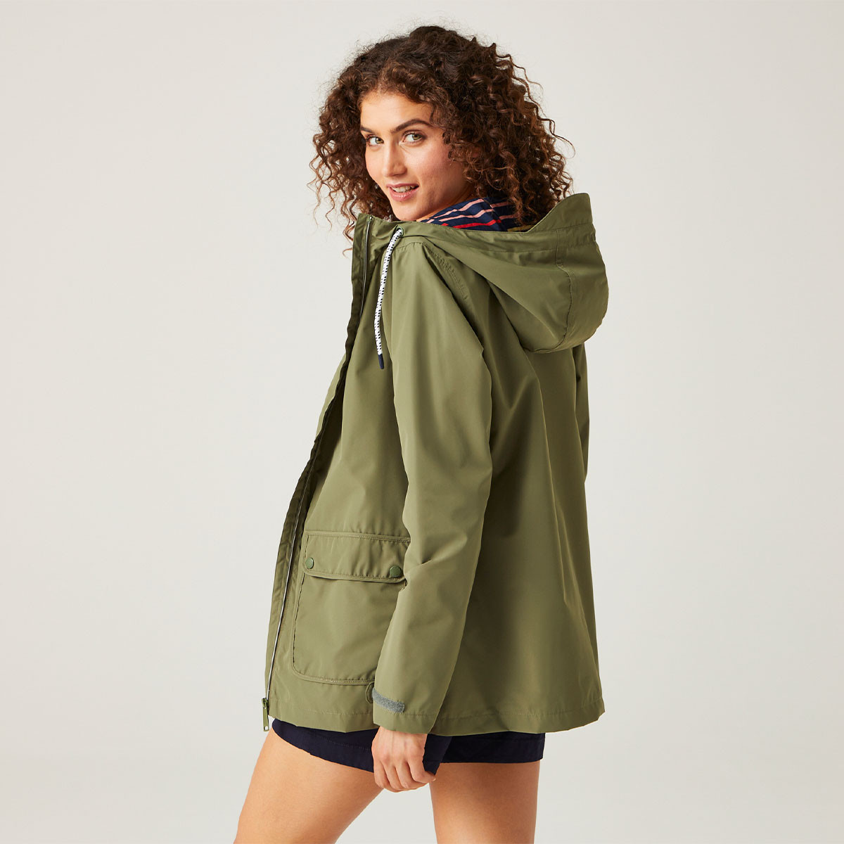 RWW448 Bayletta Floral Print Rain Jacket