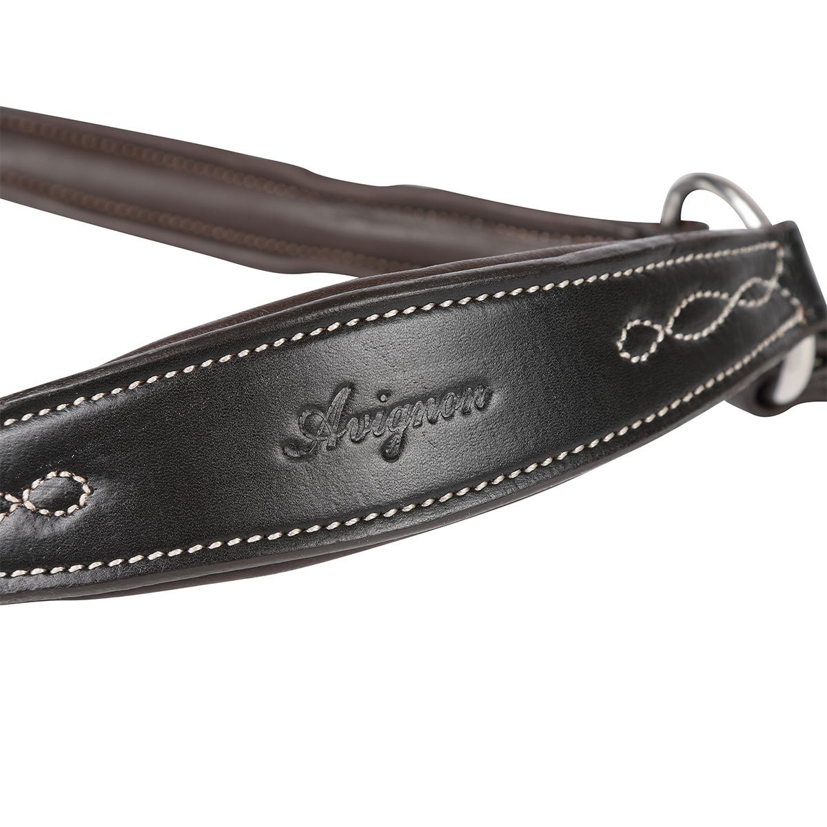 Nasello Per Cavallo Shires Bleinheim – Modello A Goccia, Pelle Di Qualità, Accessori Inox, Misura COB, Color Havana - 3
