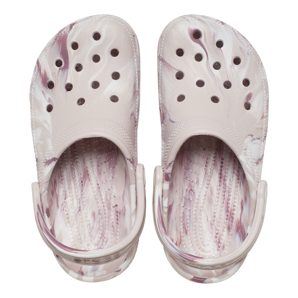 Crocs Classic Marble Slides Crocs Women's Classic Marbled Clog Quartz