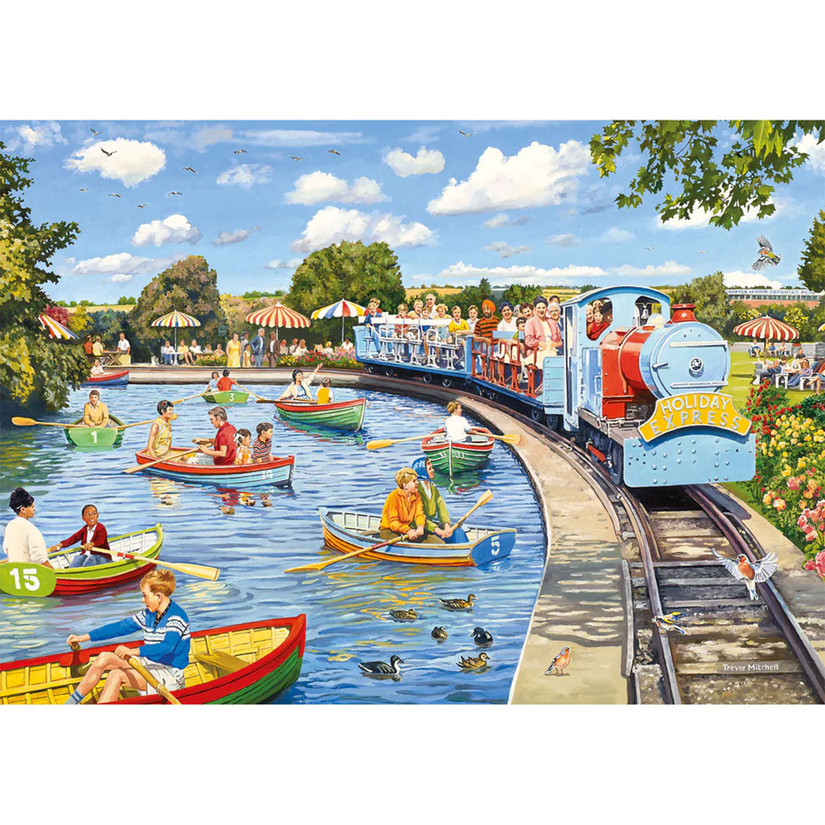 Gibsons 4x500 Teile Puzzle „Wish You Were Here“ – Nachhaltiger Puzzlespaß Für Erwachsene