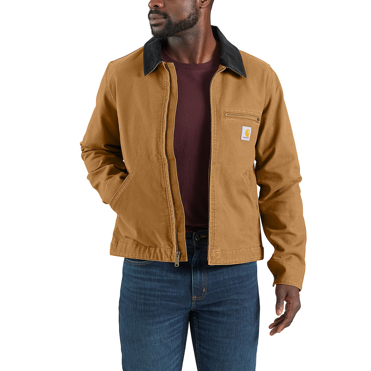 Carhartt Men's Duck Detroit Jacket Brown