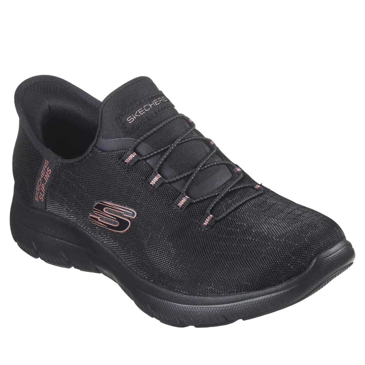womens rose gold skechers