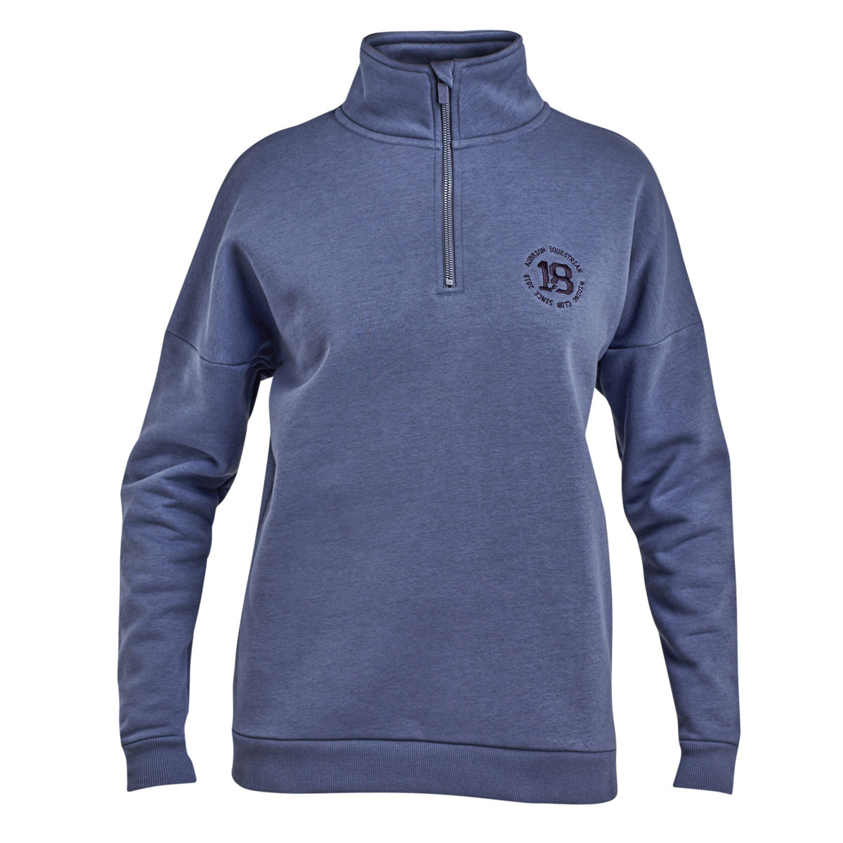 Sweat Femme Shires Aubrion Team - Coton Marine - Pull Riche - Lavable 30°