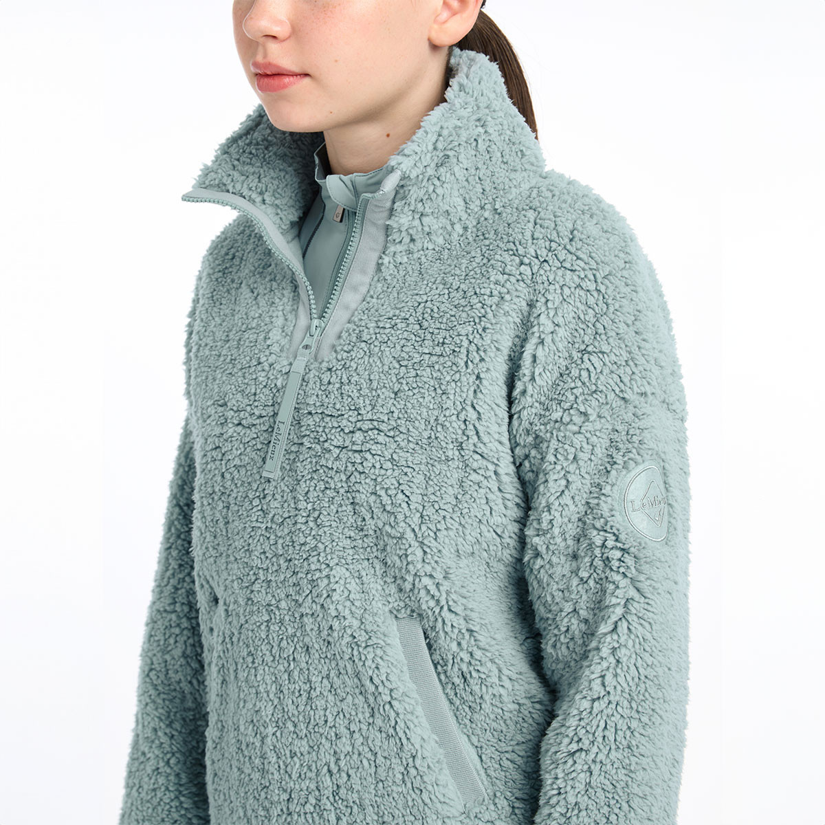 Lemieux Jeune Cavalier – Sweat Tia – Couleur Teddy Ash / Gingembre / Glacier – Neuf