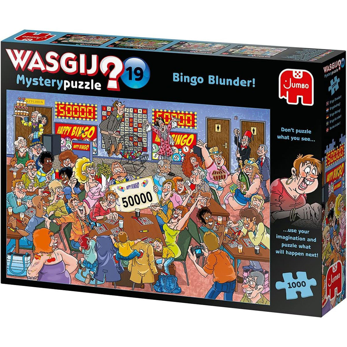 Wasgij Mystery 19 Bingo Blunder! Puzzle 1000 Pezzi Per Adulti - Concetto Unico: Devi Immaginare Cosa Succede Dopo - Illustrato Da Dick Heins