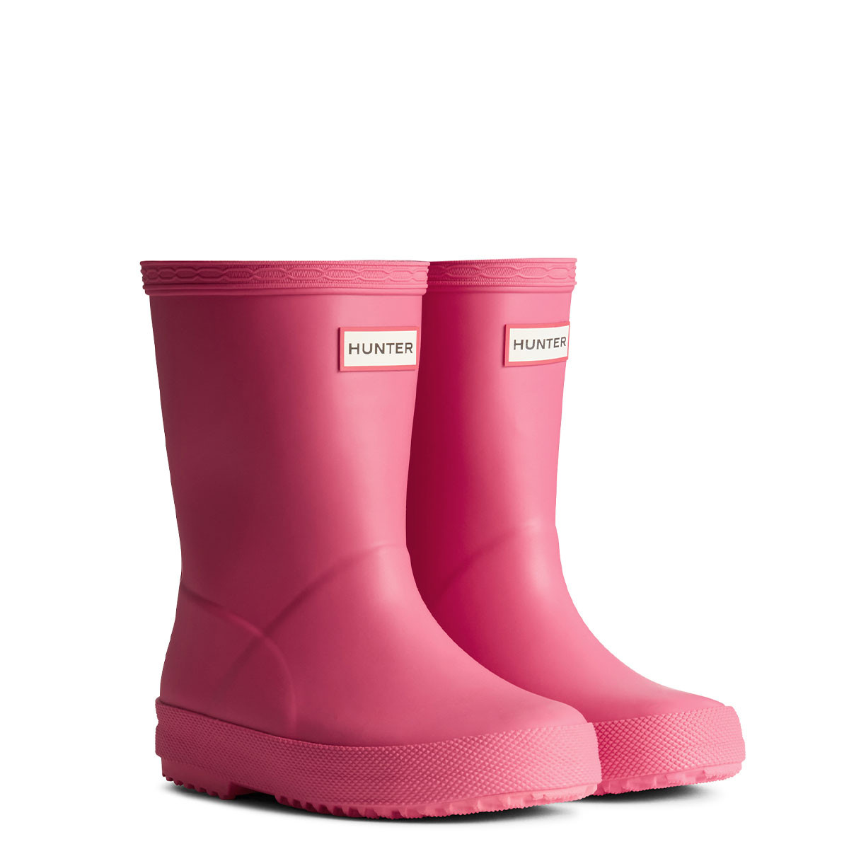 Hunter Original Kids First Classic Wellington Boots Bright Pink