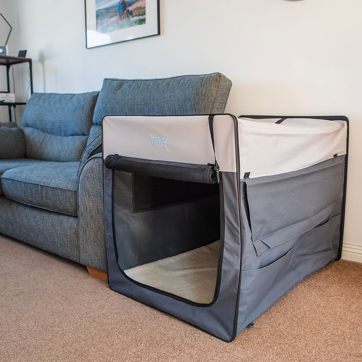 Gallery Detail: Henry Wag Folding Pet Fabric Travel Crate