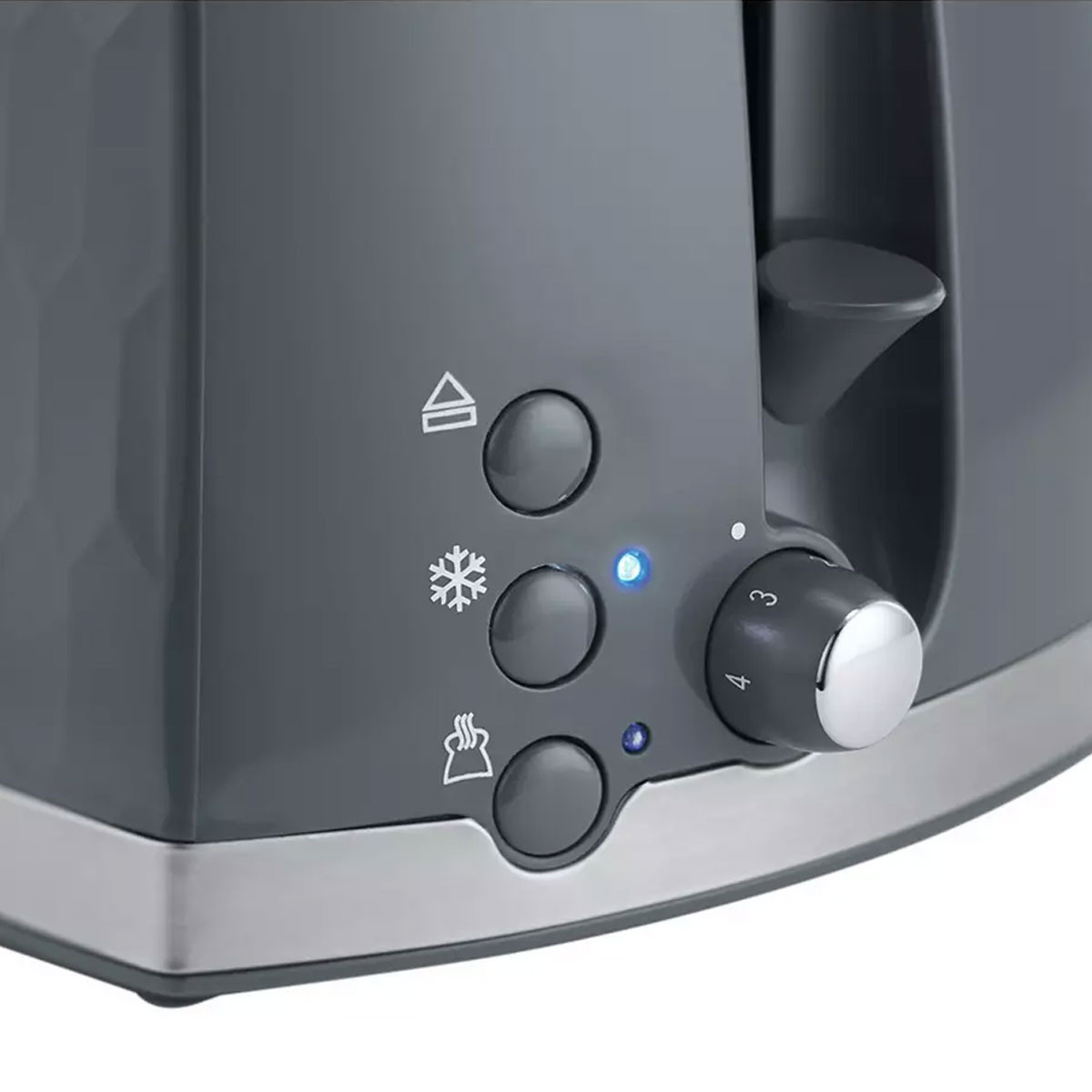 Russell Hobbs Honeycomb 2 Slice Toaster - Grey | Charlies