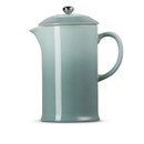 A blue cafetiere