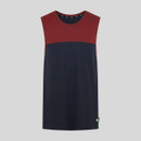 A navy and red singlet vest top