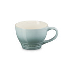 A light blue grand mug