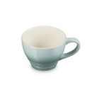 A light blue grand mug with Le Creuset branding