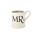 A view of a Mr mugs on a white background