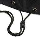 The toggle on the lawn mower to tighten it