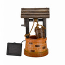 Smart Solar Wishing Well Fountain Water Feature