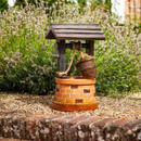 Smart Solar Wishing Well Fountain Water Feature