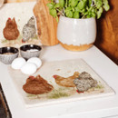 A view of a larger platter with chickens on it