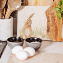 A view of a medium marble platter with a hare on it