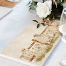 A view of a marble sharing platter with sheep on it