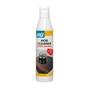 Bottle of HG Extra Strong Hob Cleaner, designed to remove stubborn residues and burnt-on food from kitchen hobs, 250 ml.