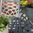 Hartman Tuscany 6 Seater Aluminium Dining Garden Furniture Set With 2.5m Parasol & Base