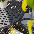 Hartman Tuscany 6 Seater Aluminium Dining Garden Furniture Set With 2.5m Parasol & Base