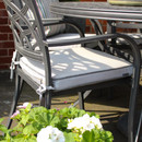 Hartman Tuscany 6 Seater Aluminium Dining Garden Furniture Set With 2.5m Parasol & Base