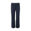 A front view of a pair of navy Regatta trousers on a white background