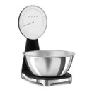 The retro style black SMEG kitchen scales.