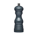 A dark grey salt or pepper mill