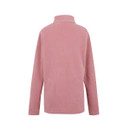 The back of a dusty pink fleece.