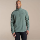 Men’s Craghoppers green half zip fleece pullover with high collar