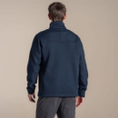 Plain back design of the Craghoppers half-zip fleece, showing its relaxed fit and durable construction.